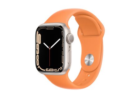 Buy Apple Watch Series 7 Starlight Aluminum Case with Sport Band ...