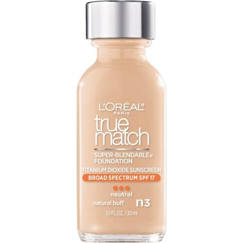 L'Oreal Paris True Match Super-Blendable Makeup Original Foundation - N3 Natural Buff (Neutral)