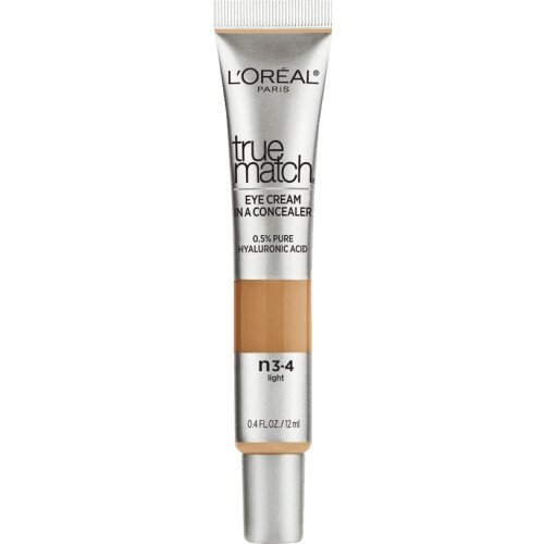 L'Oreal Paris Eye Cream in a Concealer, 0.5% Hyaluronic Acid - Light N3-4
