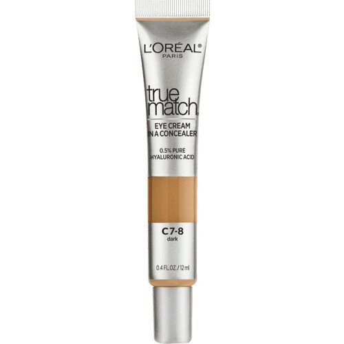 L'Oreal Paris Eye Cream in a Concealer, 0.5% Hyaluronic Acid - Dark C7-8
