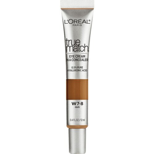 L'Oreal Paris Eye Cream in a Concealer, 0.5% Hyaluronic Acid - Dark W7-8
