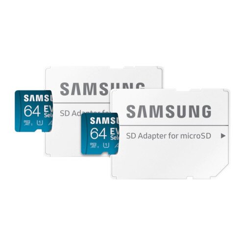 Samsung EVO Select + Adapter MicroSDXC - 64GB - 2 Pack