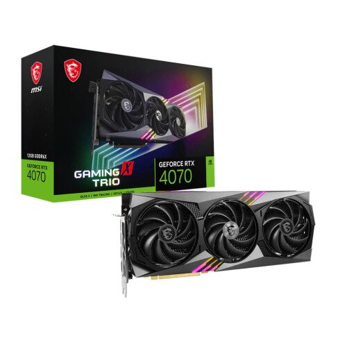 MSI GeForce RTX 4070 GAMING X TRIO 12G Graphics Card