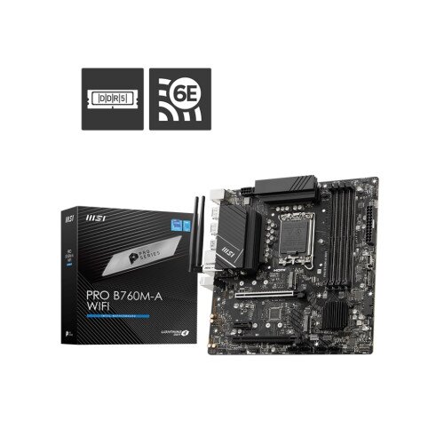 MSI PRO B760M-A WIF LGA 1700 Motherboard