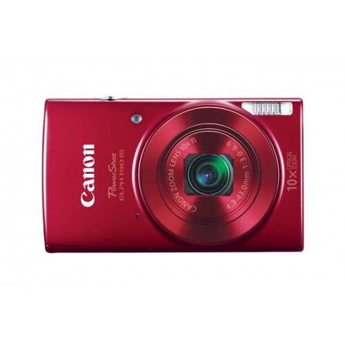 Canon PowerShot ELPH 190 IS Digital Camera - Red