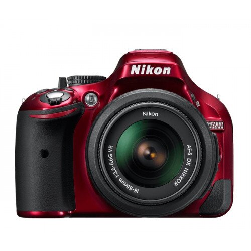 Nikon D5200 Digital SLR Camera - Red - 18-55mm VR Lens Kit