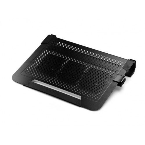 Cooler Master Notepal U3 Plus Moveable Fan Aluminum Cooling Pad - Black