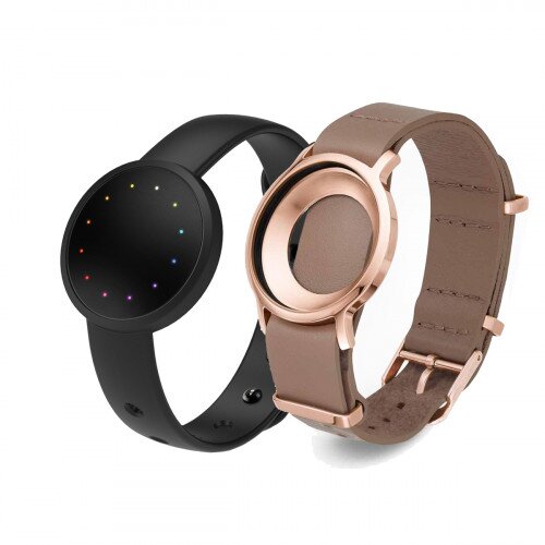 Misfit Shine 2 + NATO Strap Bundle - Sand - Carbon Black