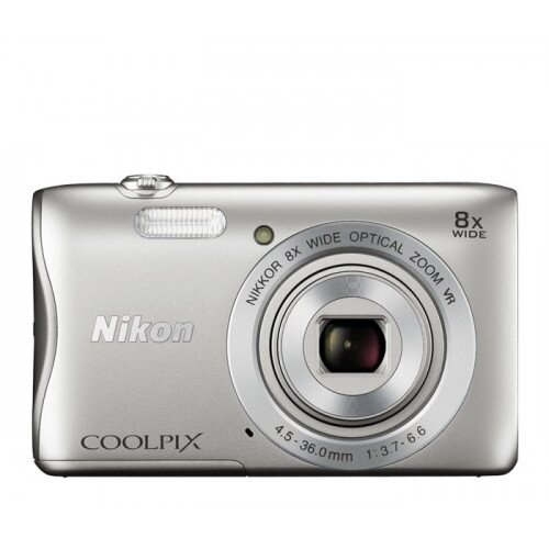 Nikon COOLPIX S3700 Compact Digital Camera - Silver