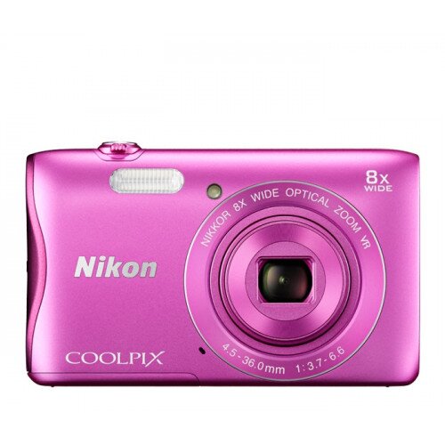 Nikon COOLPIX S3700 Compact Digital Camera - Pink
