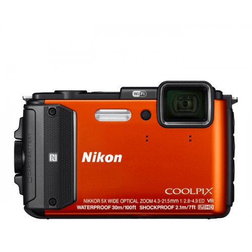Nikon COOLPIX AW130 Compact Digital Camera - Orange