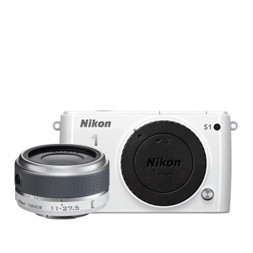 Nikon 1 S1 Camera - White - One-Lens Kit