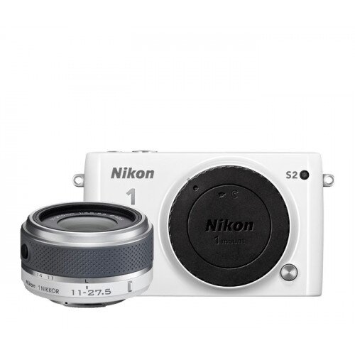Nikon 1 S2 Camera - White - One-Lens Kit