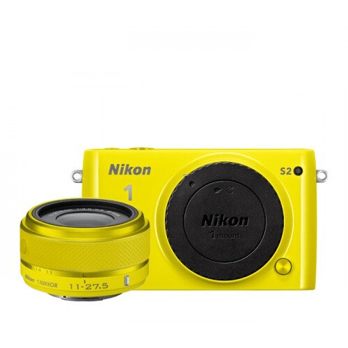 Nikon 1 S2 Camera - Yellow - One-Lens Kit