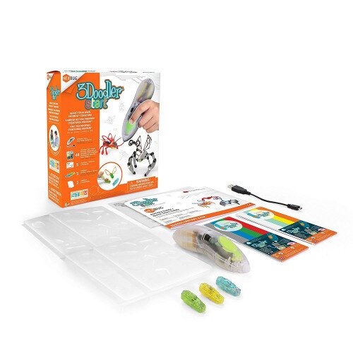 3Doodler Start Make Your Own HEXBUG Creature 3D Printing Pen Set - Clear Pen