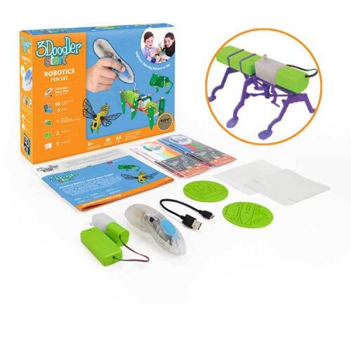 3Doodler Start Robotics 3D Printing Pen Set - Clear Pen