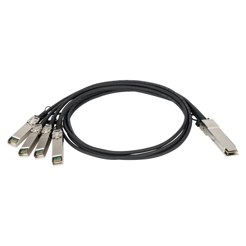 D-Link 40G Passive QSFP+ Twinaxial Direct Attach Cable, QSFP+ to 4X 10G SFP+ cable, 1 Meter