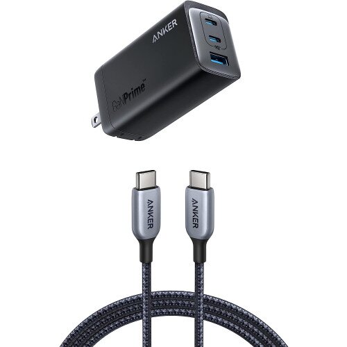 Anker 737 Charger (GaNPrime 120W) with USB-C to USB-C Cable