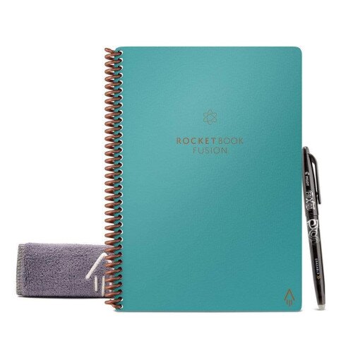Rocketbook Fusion Wirebound Notebooks - Neptune Teal - Executive