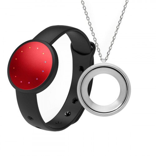 Misfit Shine 2 + Halo Necklace Bundle - Red