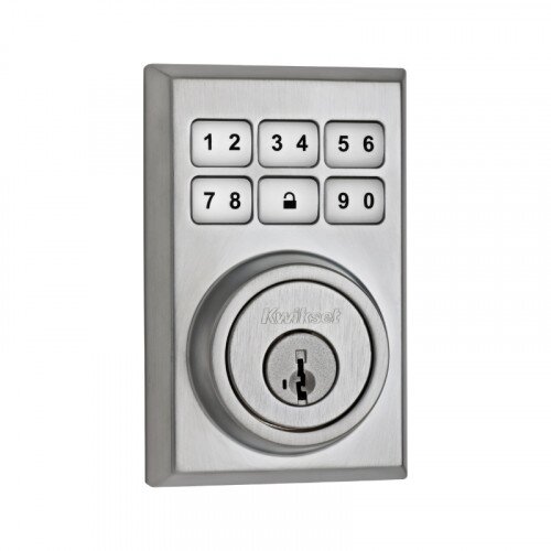Kwikset Contemporary SmartCode Electronic Deadbolt - Satin Chrome