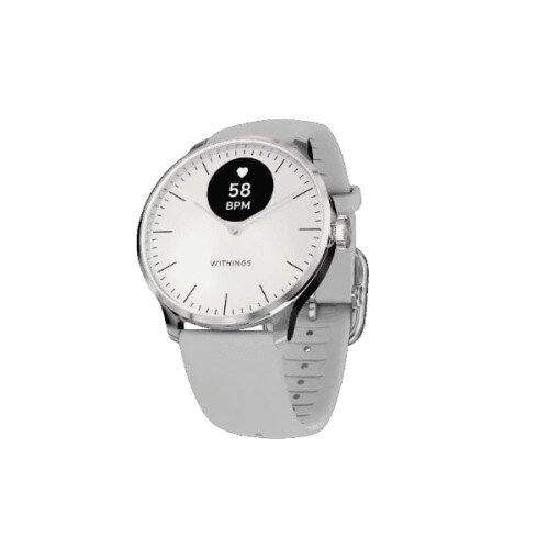 Withings ScanWatch Light Daily Health Hybrid Smartwatch - Pearl White
