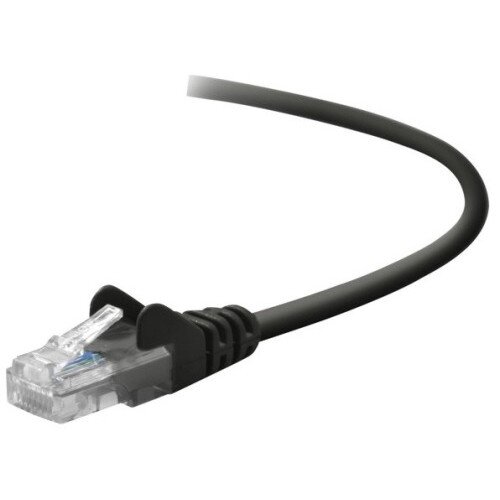 Belkin CAT5e Ethernet Patch Cable Snagless, RJ45, M/M - Black - 7.0 - Feet