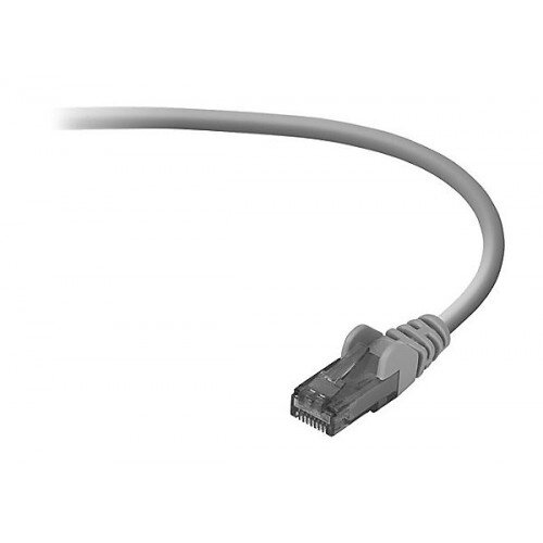 Belkin CAT6 Snagless Crossover Patch Cable - Gray - 7.0 - Feet