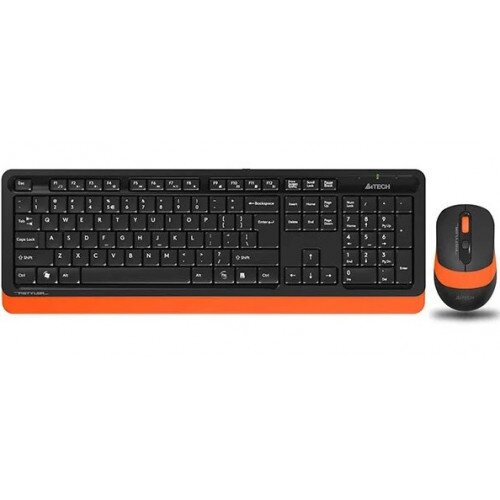 A4Tech 2.4G Power-Saving Wireless Desktop Set - Orange
