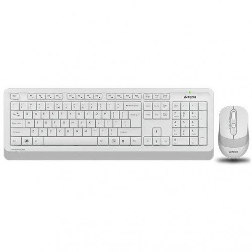 A4Tech 2.4G Power-Saving Wireless Desktop Set - White