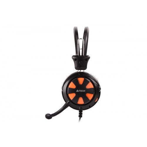A4tech ComfortFit Stereo Headset (HS-28) - Black+Orange