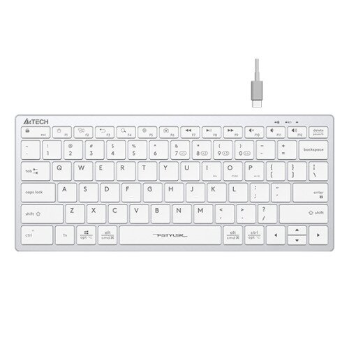 A4Tech FBX51C Bluetooth & 2.4G Wireless KB - White