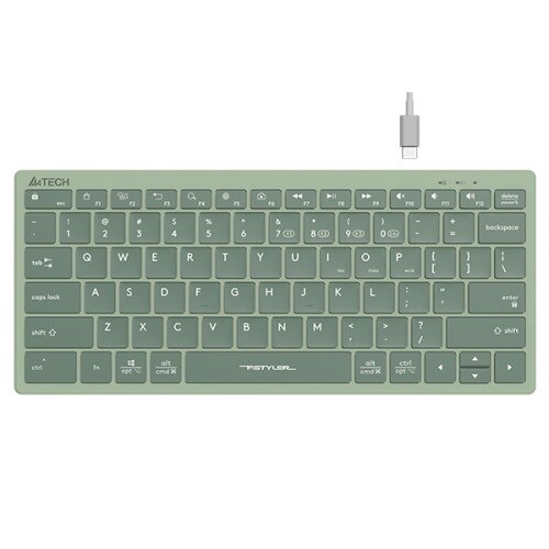 A4Tech FBX51C Bluetooth & 2.4G Wireless KB - Matcha Green