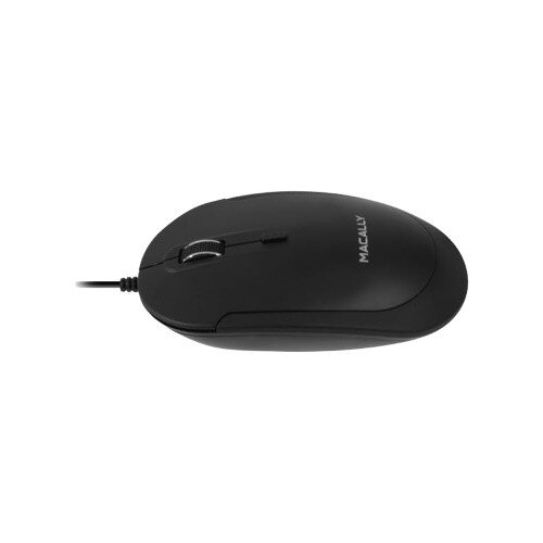 Macally USB-C Optical Mouse Quiet Click for Mac and PC