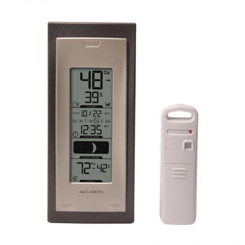 AcuRite Digital Thermometer with Outdoor Temperature and Humidity