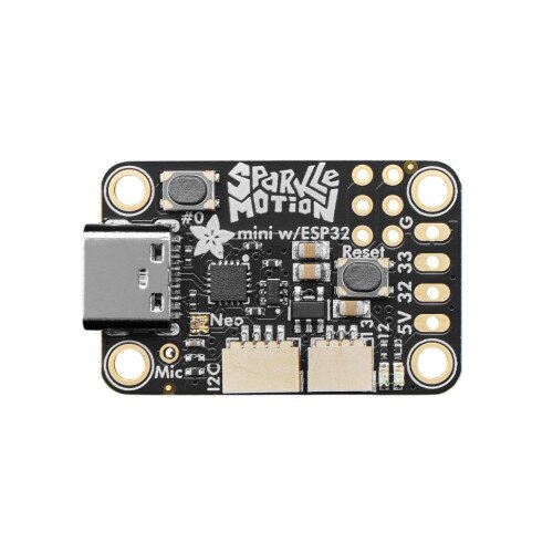 Adafruit Mini Sparkle Motion - WLED-friendly ESP32 NeoPixel LED Driver
