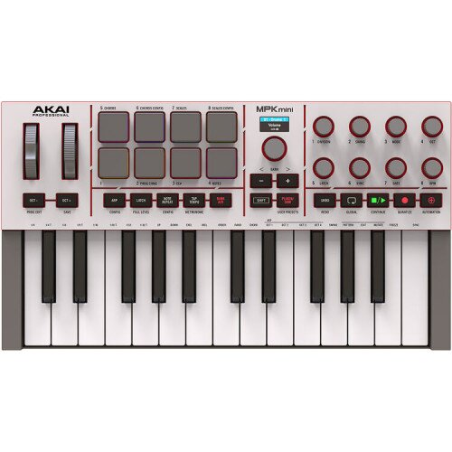 Akai Professional MPK Mini IV 25-Key MIDI Keyboard Controller - Gray