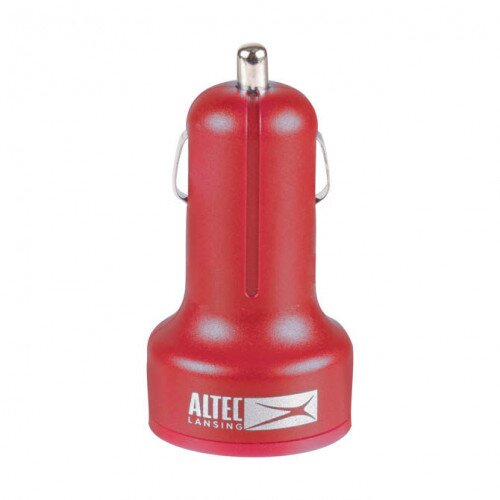 Altec Lansing 2.1 AMP Dual USB Car Charger - Red