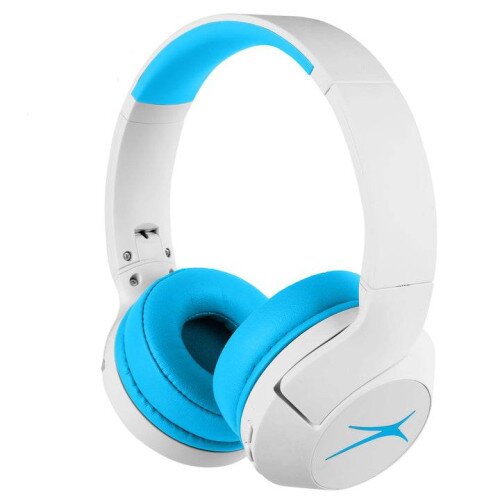 Altec Lansing Kid Safe 2-in-1 ANC Headphones - Whiteout Wave Blue
