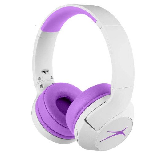 Altec Lansing Kid Safe 2-in-1 ANC Headphones - Whiteout Electric Purple