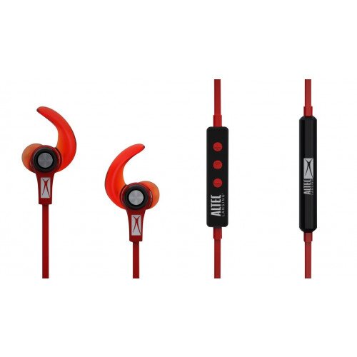 Altec Lansing Waterproof Sport Earbud Headphones - Red