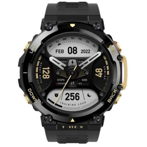 Amazfit T-Rex 2 Smartwatch - Astro Black & Gold