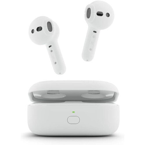 Amazon All-New Echo Buds (2023 Release) Semi-in-Ear True Wireless Earbuds with Alexa - Glacier White