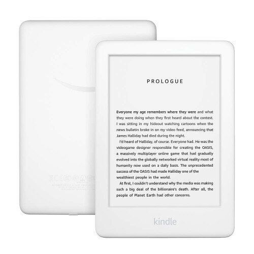Amazon All-New Kindle 6" Now with a Built-in Front Light - White - With Special Offers