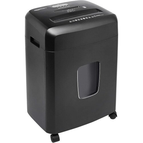 Amazon Basics Cross-Cut Paper And Credit Card Shredder - 15 Sheet - Black