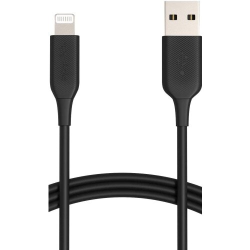 Amazon Basics USB-A to Lightning ABS Charger Cable - 6ft - 1-Pack - Black