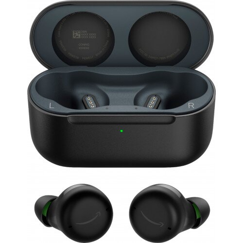 Amazon Echo Buds (2nd Gen) Wireless Earbuds with Active Noise Cancellation and Alexa - Wired Charging Case - Black