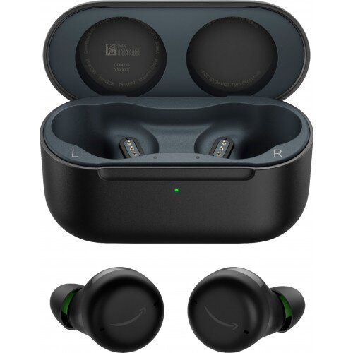 Amazon Echo Buds (2nd Gen) Wireless Earbuds with Active Noise Cancellation and Alexa - Wireless Charging Case - Black