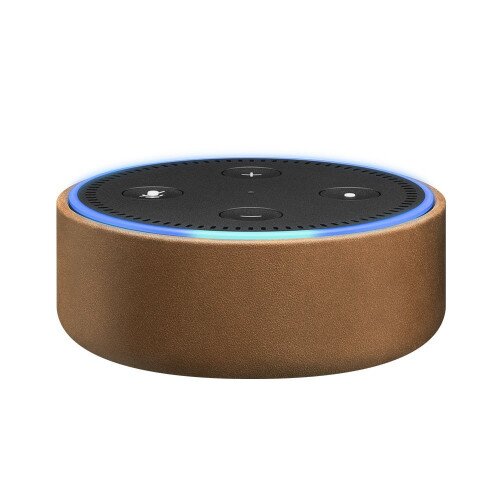 Amazon Echo Dot Case - Saddle Tan Leather