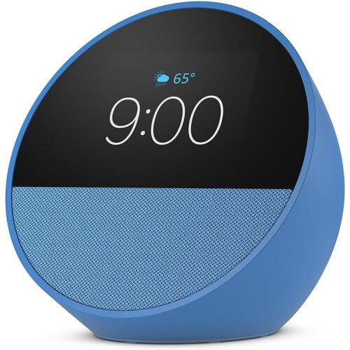 Amazon Echo Spot (2024 Release) Smart Alarm Clock - Ocean Blue
